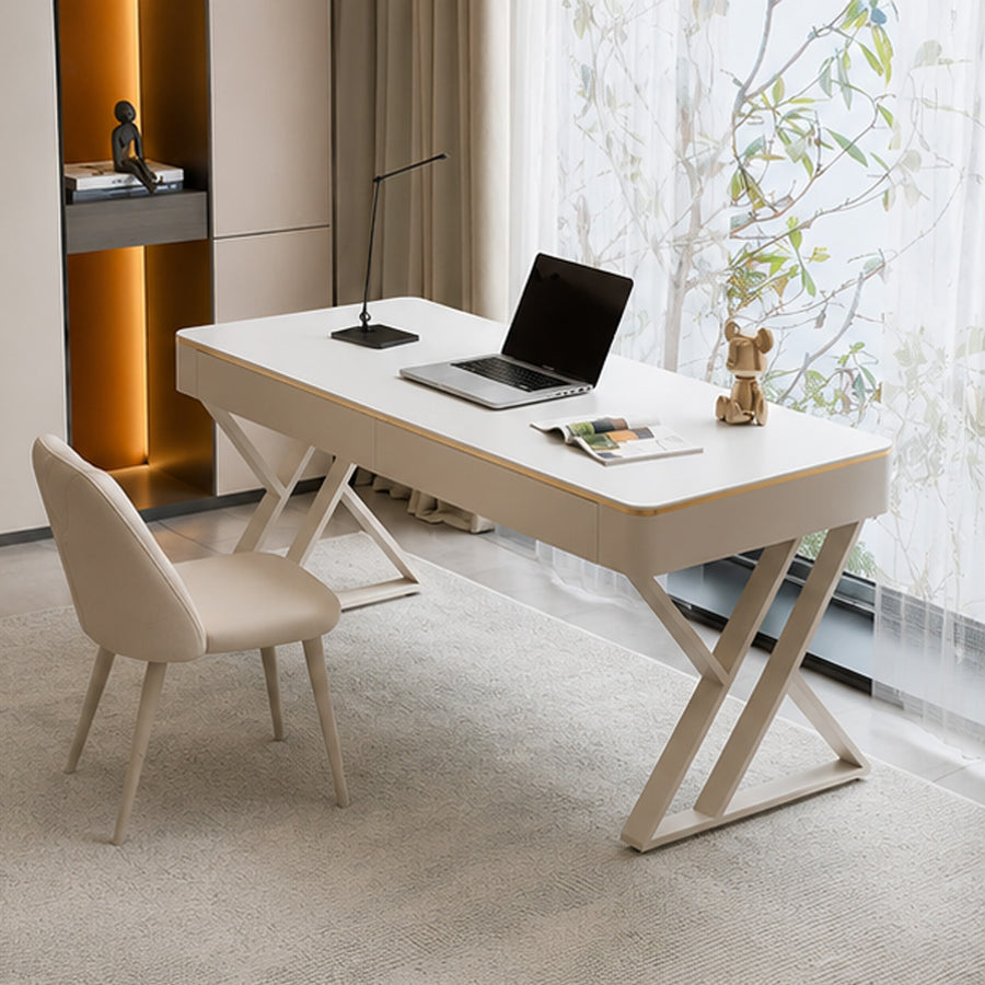 Kelly Office Desk, Sintered Stone