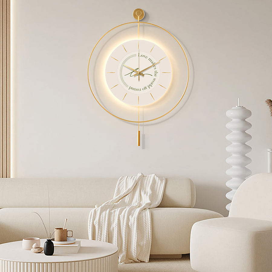 William Simple Style Clock, Round in a modern UK home