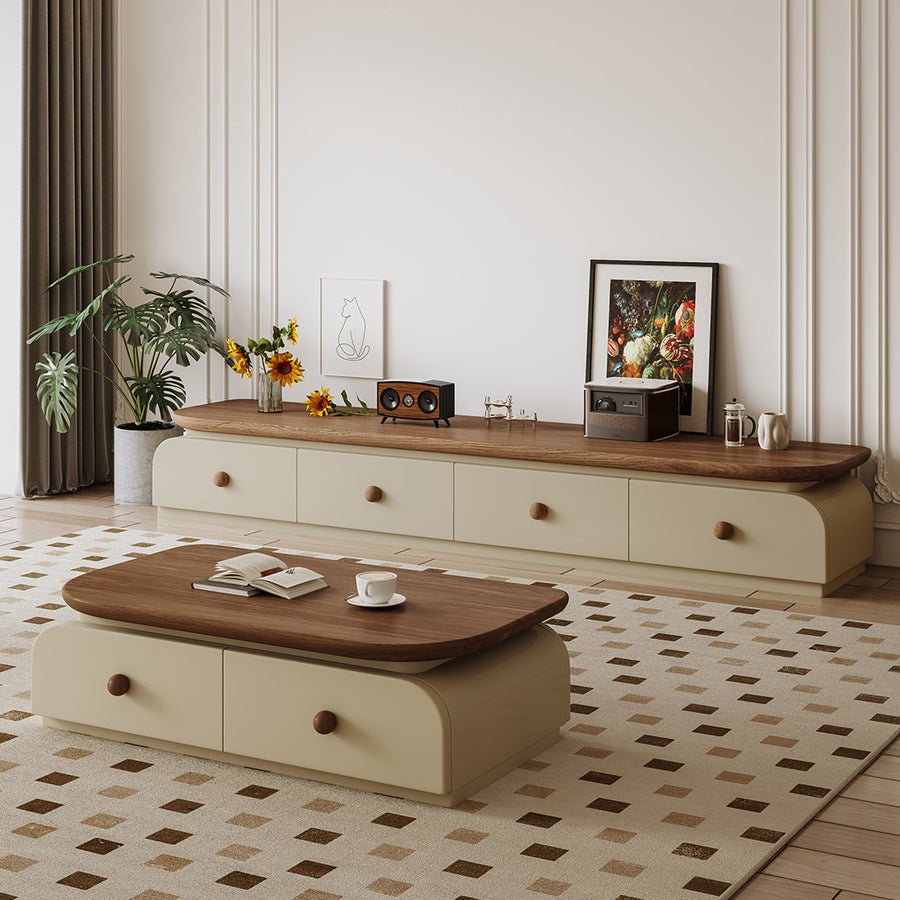 Uddin Rectangle Coffee Table With Storage in a modern UK home