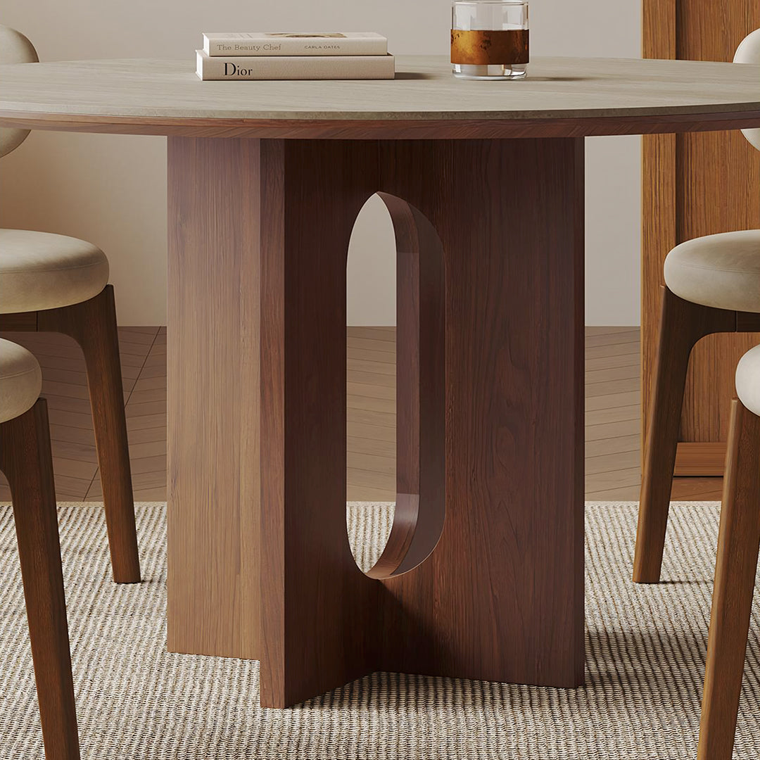 Toure Round Dining Table, Sintered Stone