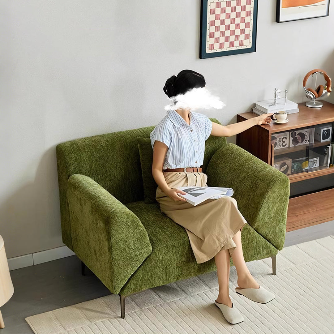 Qadir Deformable Sofa Bed, Armchair, Green