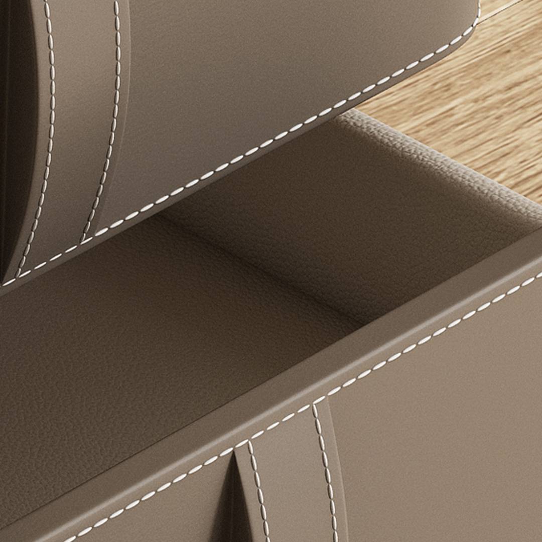 Yano Bedside Table, Solid Wood, Brown-Rit Concept-Rit Concept