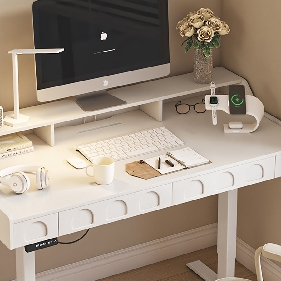 Freya Smart Standing Office Desk, Up And Down, Electric Height Adjustable in a modern UK home