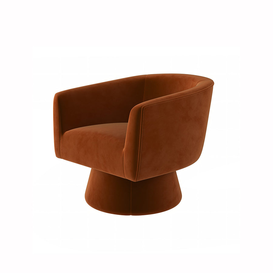 Tavares Swivel Armchair, Lounge Chair, Velvet in a modern UK home