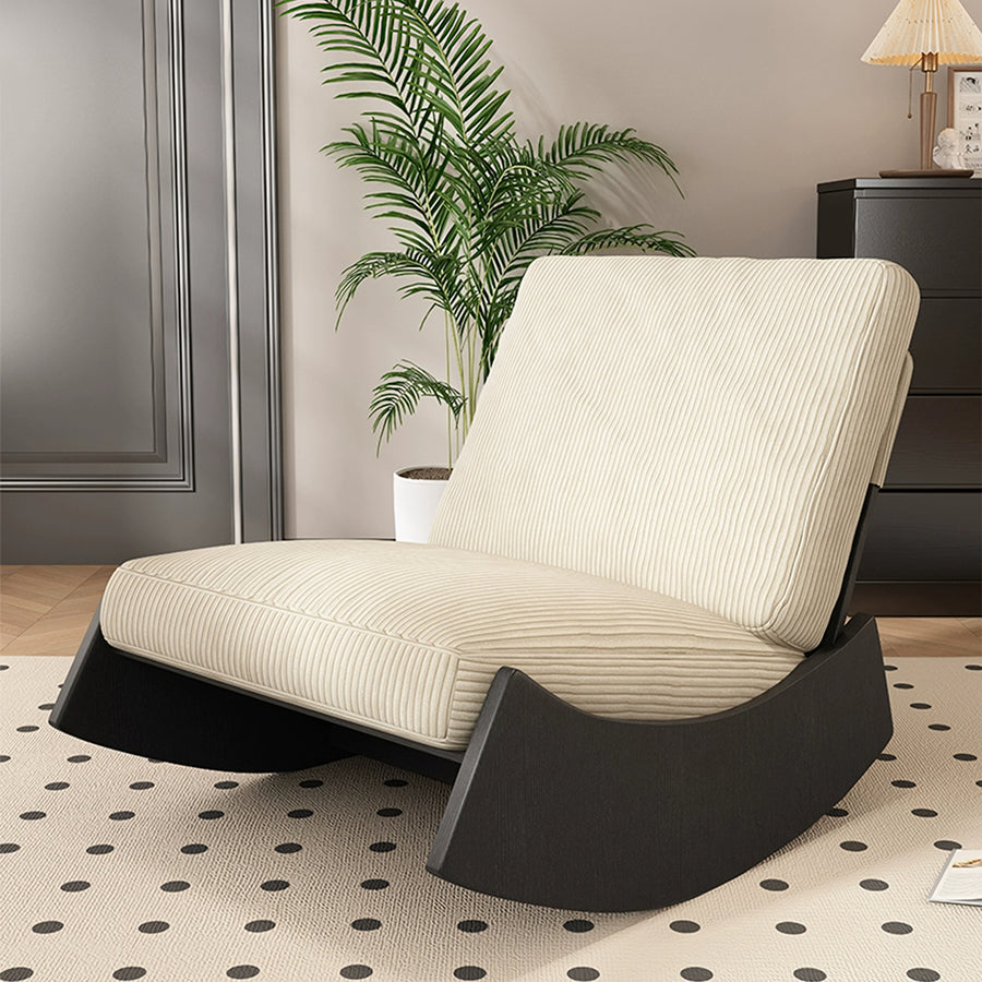 Anaya Rocking Chair, Corduroy & Wood in a modern UK home