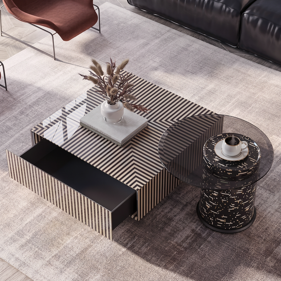Bris Square Coffee Table Set