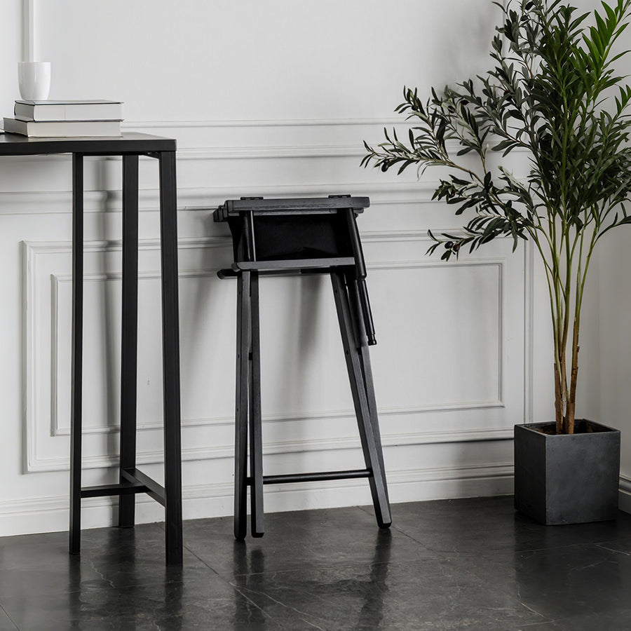 Rivas Foldable Bar Stool, Canvas in a modern UK home