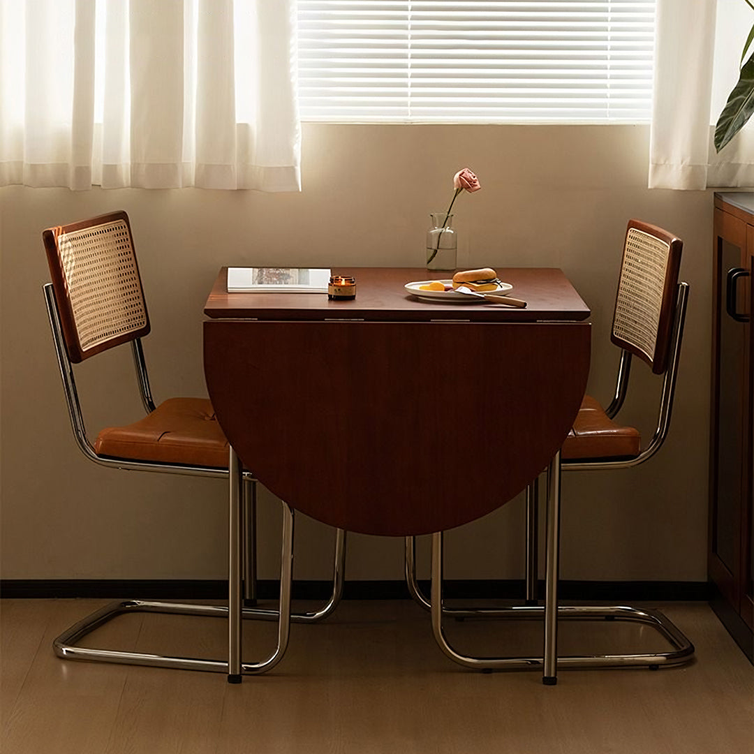 Tsvetkov Foldable Dining Chair, Oval, Solid Wood
