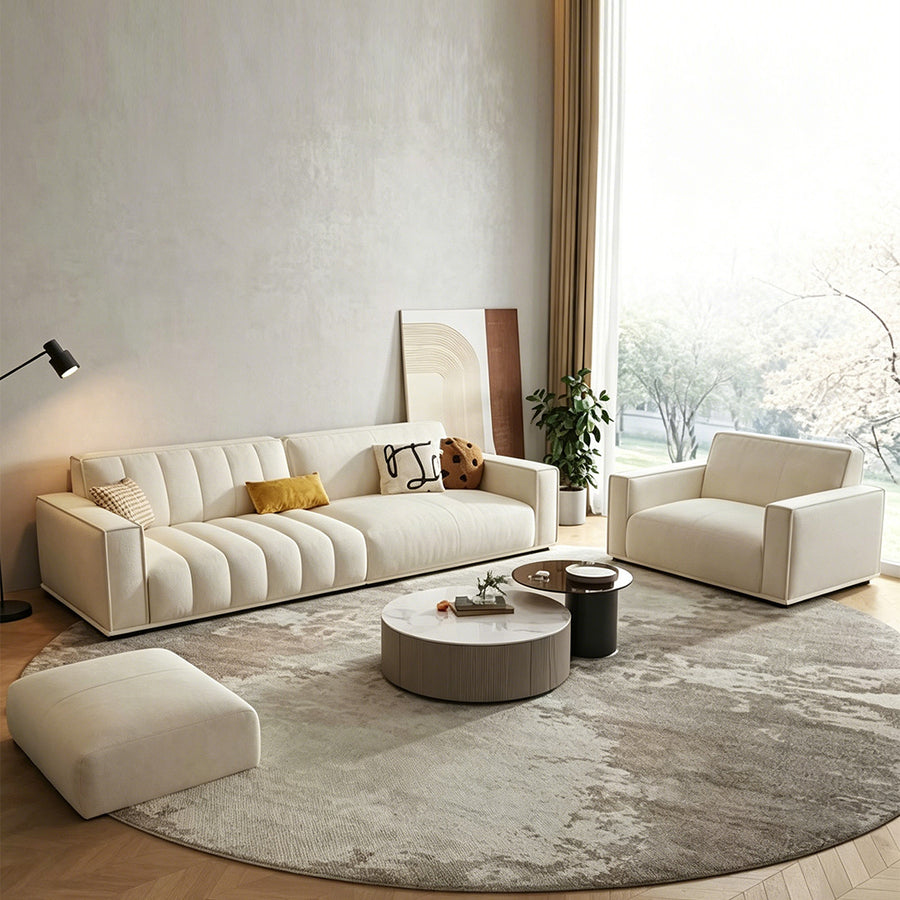 Marlowe Two Seater, Three Seater, Four Seater Sofa, Velvet front view as a small two seater sofa