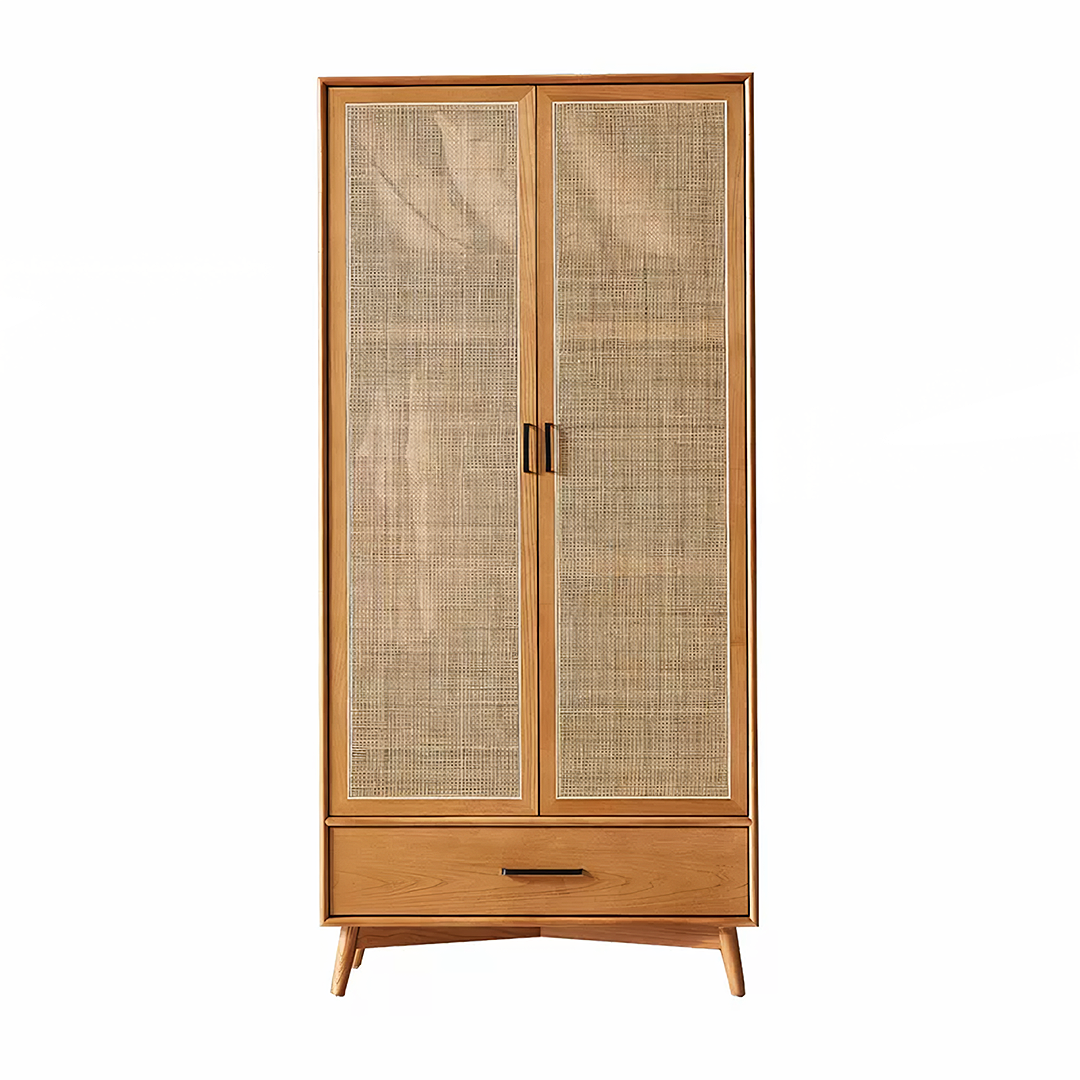 Vernon Rattan Wardrobe, Solid Wood-Rit Concept-Rit Concept