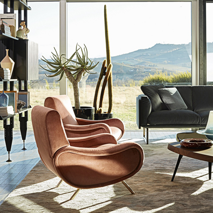 Georgios Lounge Chairs/ Armchair, Linen in a modern UK home