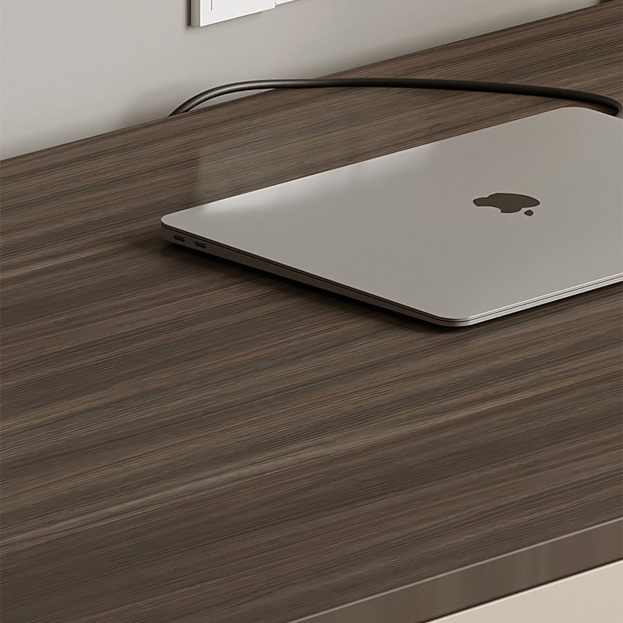 Dmitri Small Office Desk With Chest Of Drawers, Wood in a modern UK home