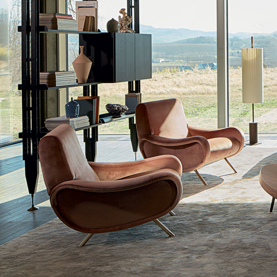 Georgios Lounge Chairs/ Armchair, Linen styled for for living room