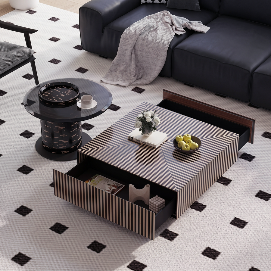 Bris Square Coffee Table Set