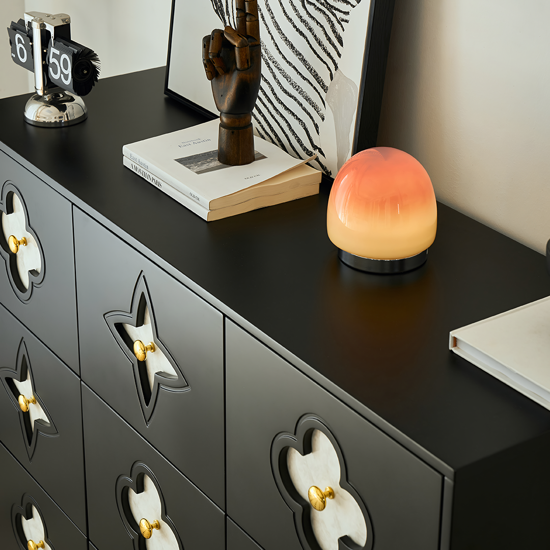 Amalia Narrow Sideboard, Art Deco Sideboard, Black-Rit Concept-Rit Concept