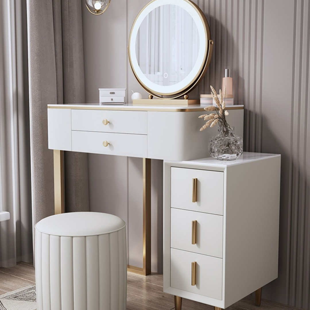 Falecia Dressing Table, White-Rit Concept-Rit Concept