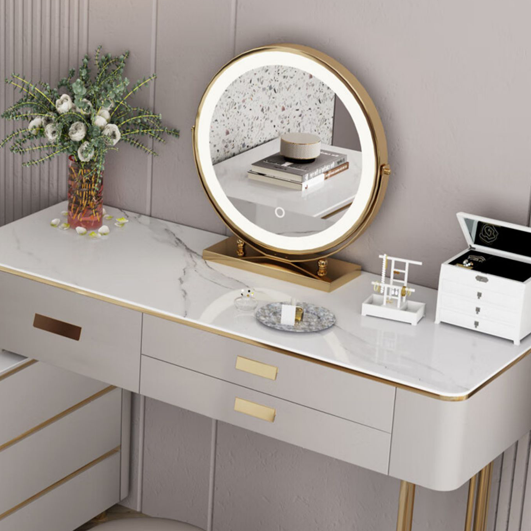 Haggith Corner Dressing Table With Sideboard-Rit Concept-Rit Concept