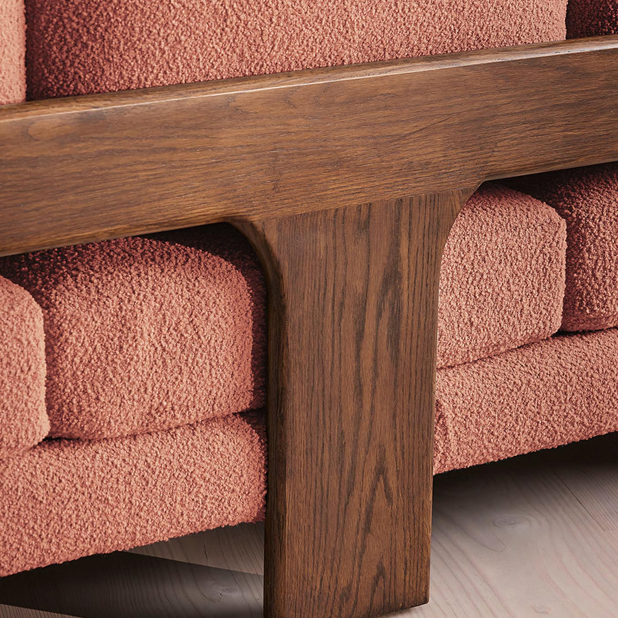 Liwanag Three Seater Sofa room setting with designer sofa styling