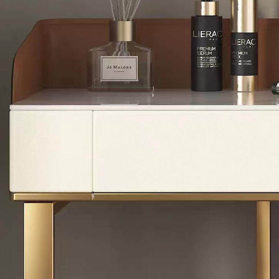 Denver Dressing Table, With Mirror room setting for TV storage