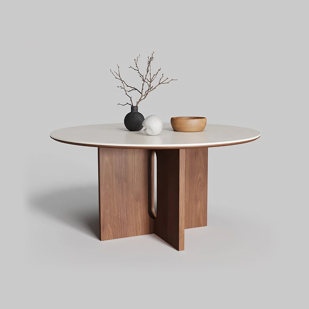 Toure Round Dining Table, Sintered Stone