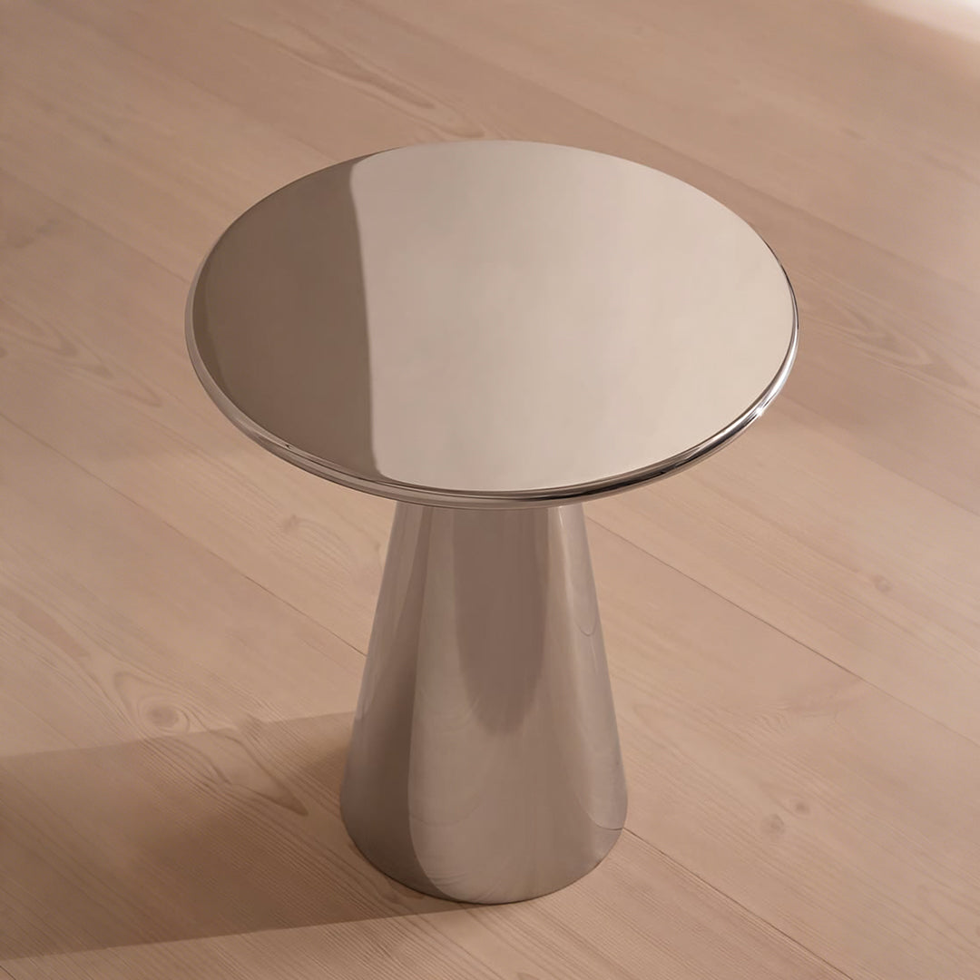 Ghosh Side Table, Stainless Steel