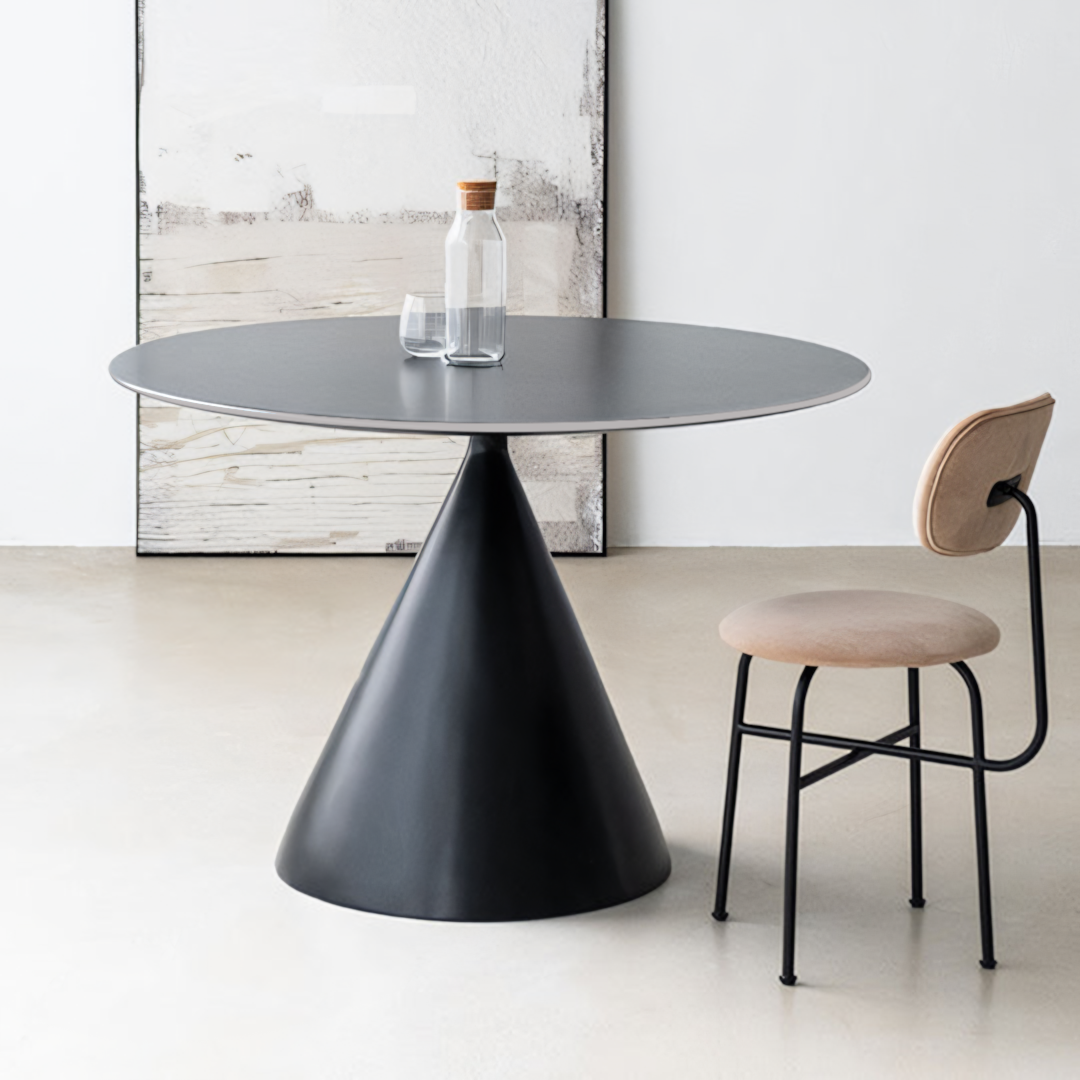 Calvin Cone Round Dining Table, White