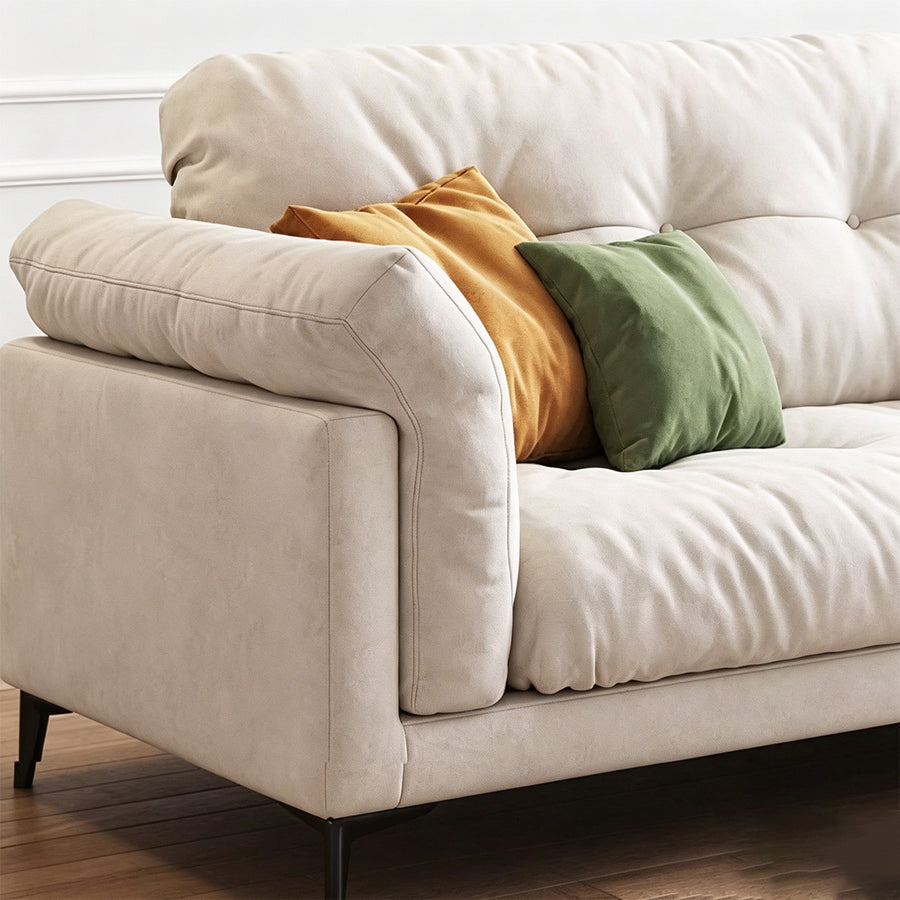 Briar Two Seater, Three Seater, Four Seater Sofa, Velvet side view and sofa proportion