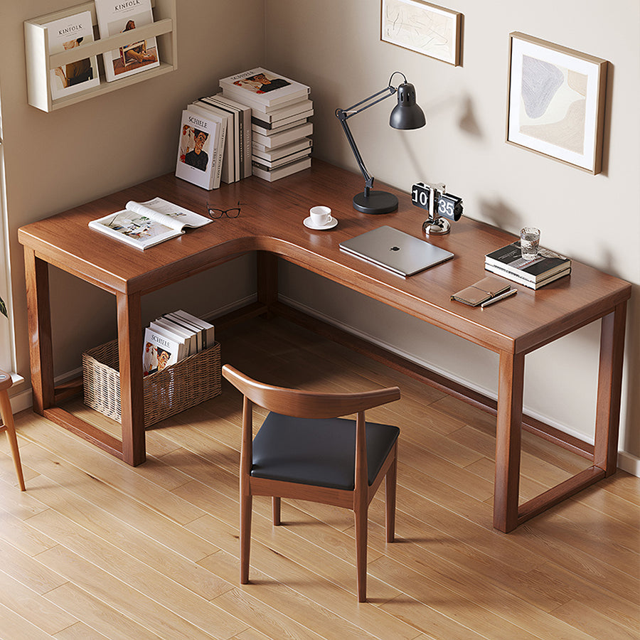 Amari L Shape Office Desk With Chest of Drawers, More Colors styled for l shape office oak office desk