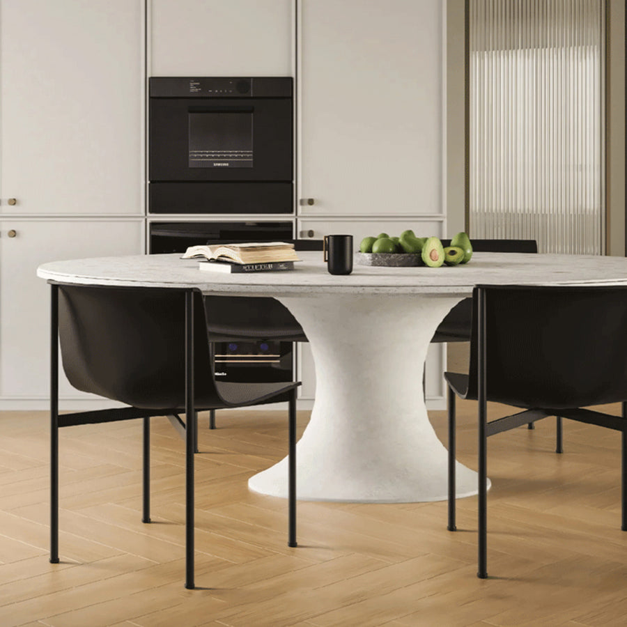 Choi Dining Chair With Armrest, Leather