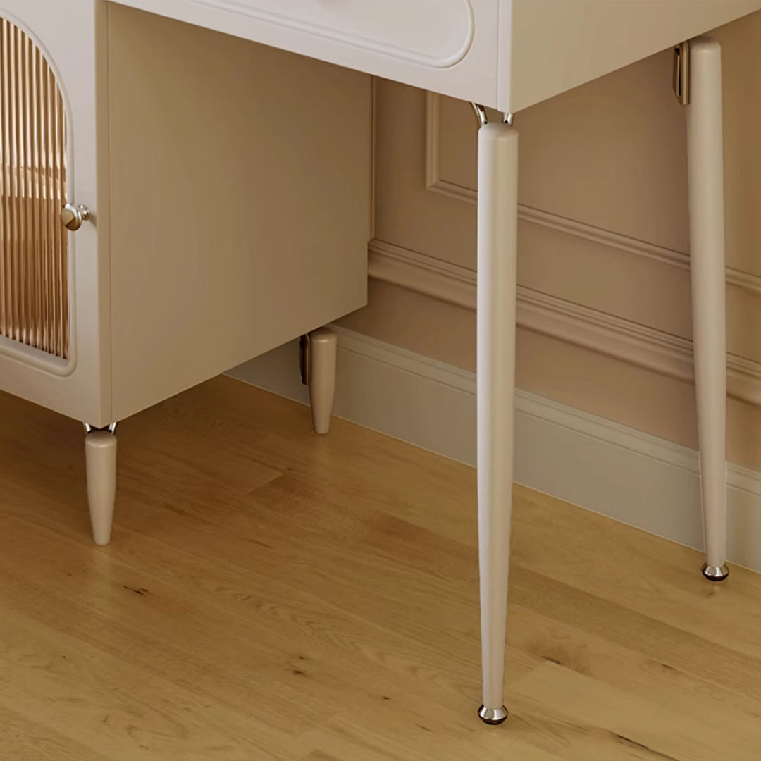 Layla Slimline Dressing Table, Small Dressing Table, Cream-Rit Concept-Rit Concept