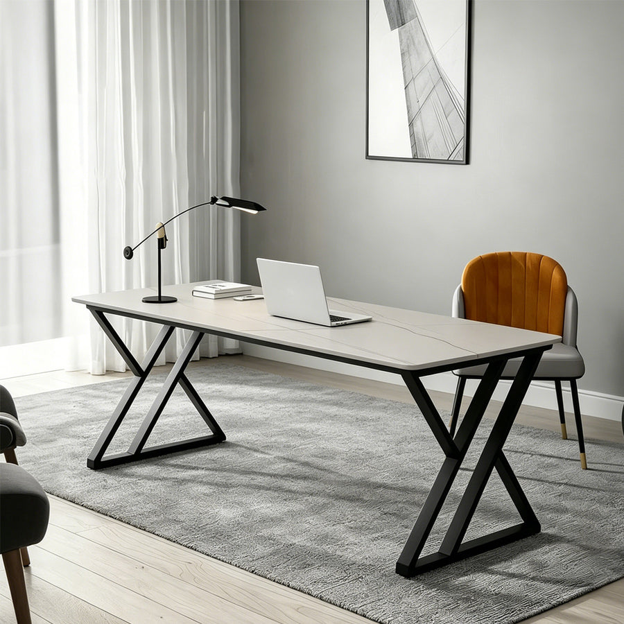 Simon Office Desk, Sintered Stone