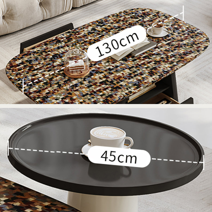 Hughes Nesting Coffee Table Set, Wood - nest of tables for living room
