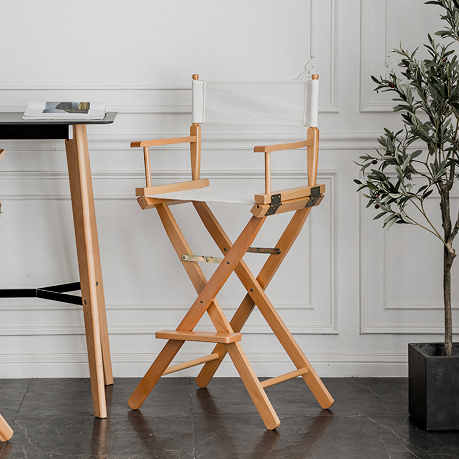 Rivas Foldable Bar Stool, Canvas styled for armchair for living room