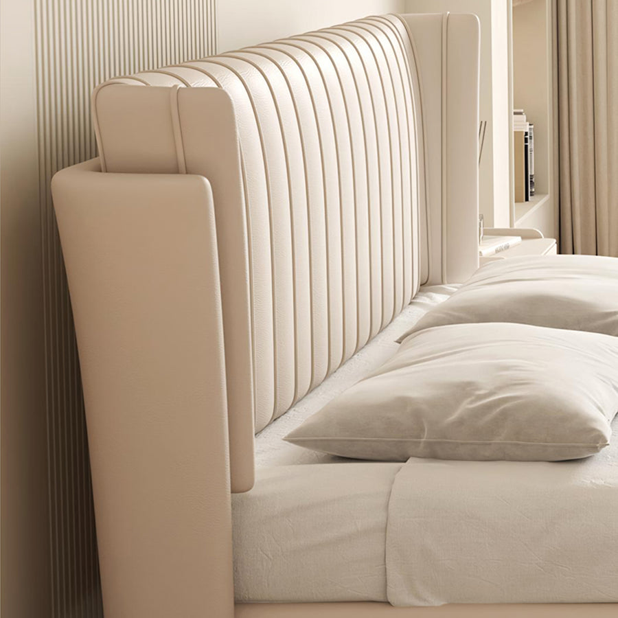 Aisha Floating Bed, King Size, ,Super King Size, No Storage styled for furniture for living room