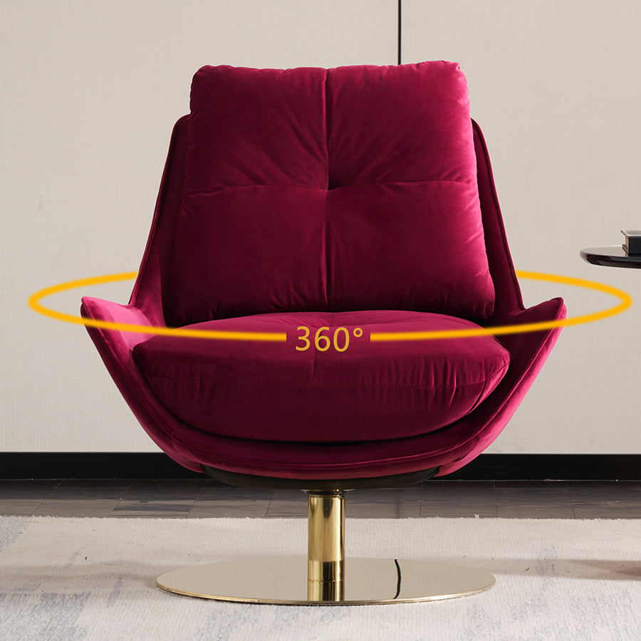 Bonnet Swivel Lounge Chair With Ottoman styled for armchair for living room