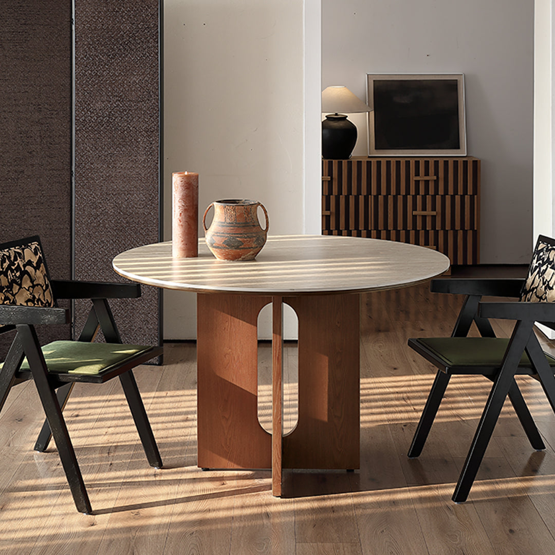 Toure Round Dining Table, Sintered Stone