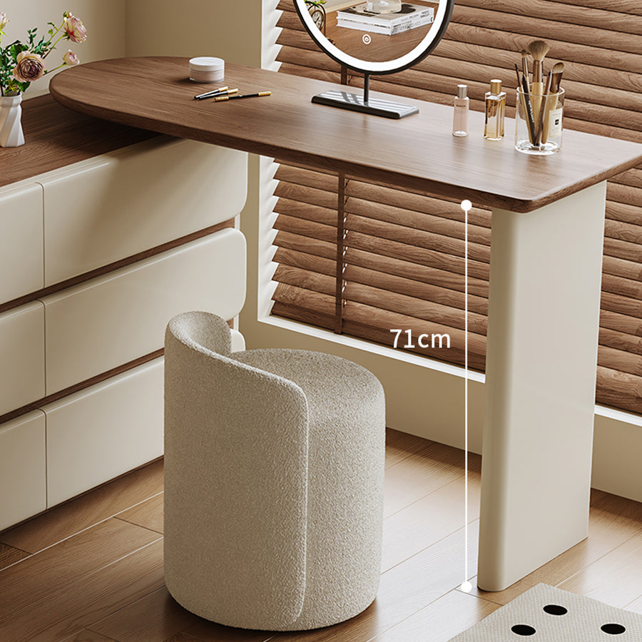 Lewis Dressing Table With Chest Of Drawers & Round Mirror, Solid Wood product image 10
