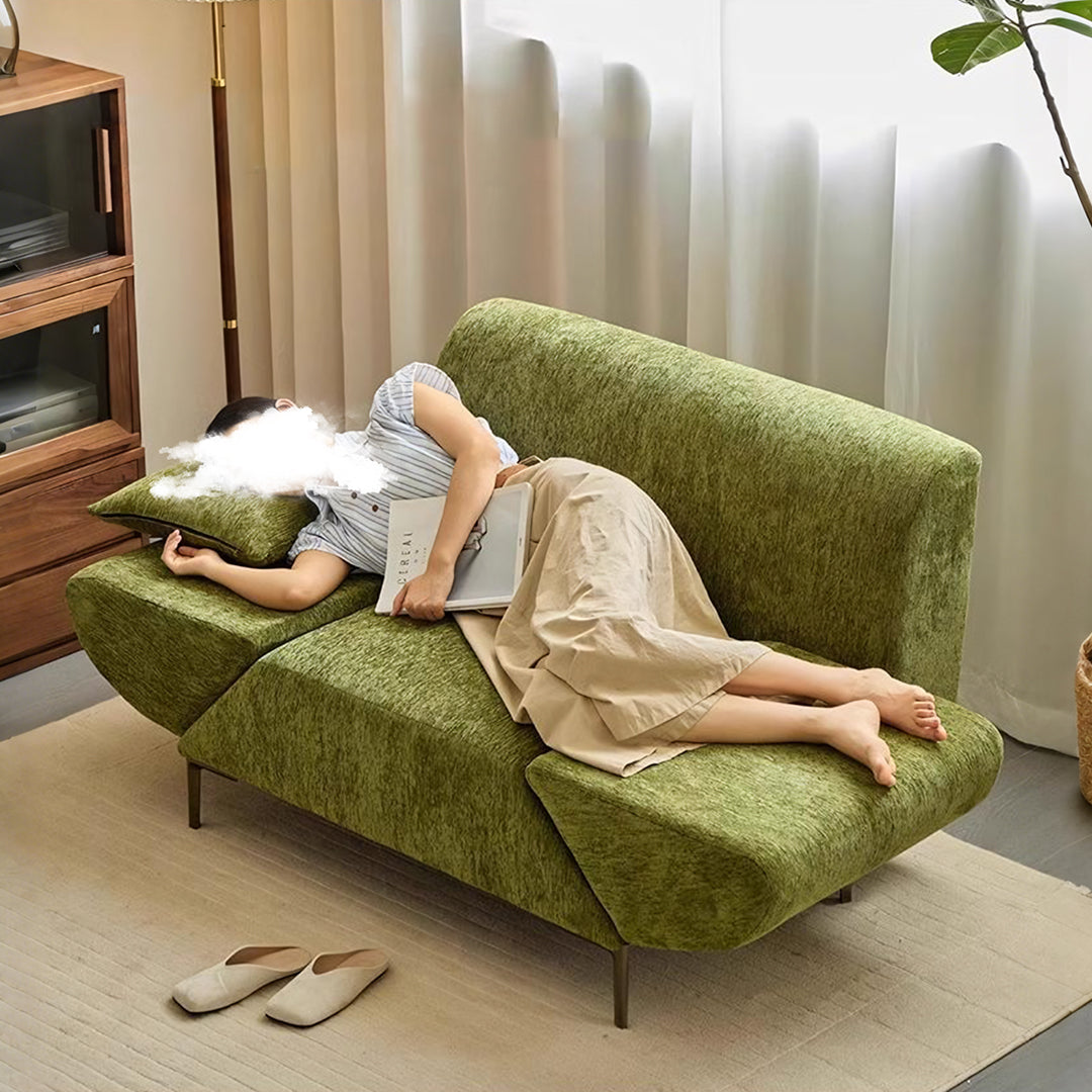 Qadir Deformable Sofa Bed, Armchair, Green