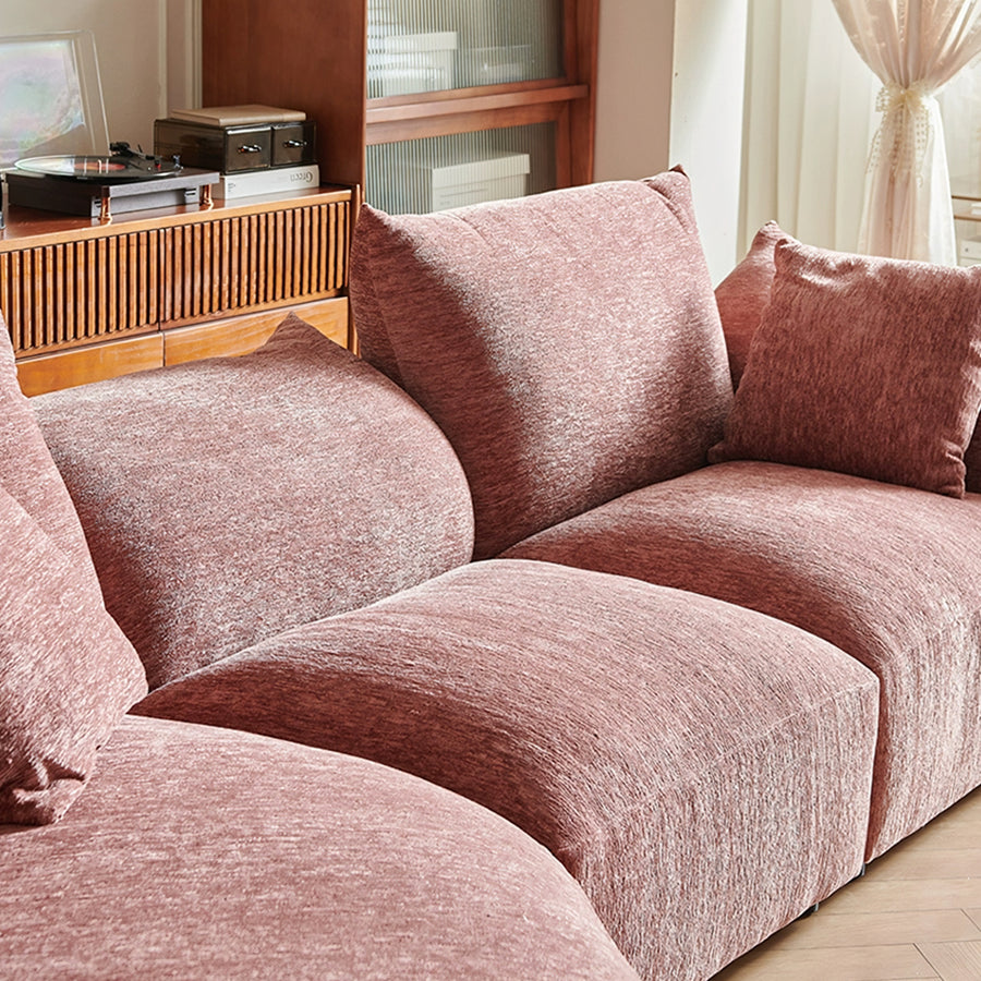 Berisha Petal Three Seater Corner Sofa room setting with designer sofa styling