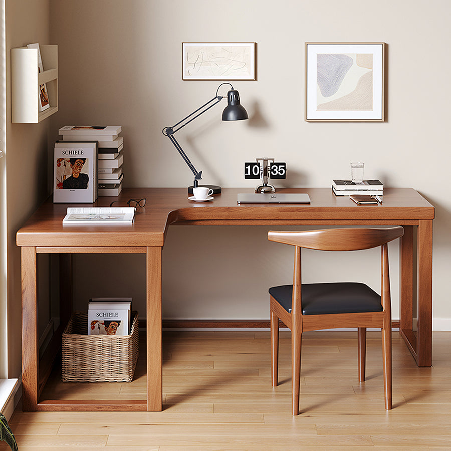 Amari L Shape Office Desk With Chest of Drawers, More Colors detail view for l shape office home office desk UK