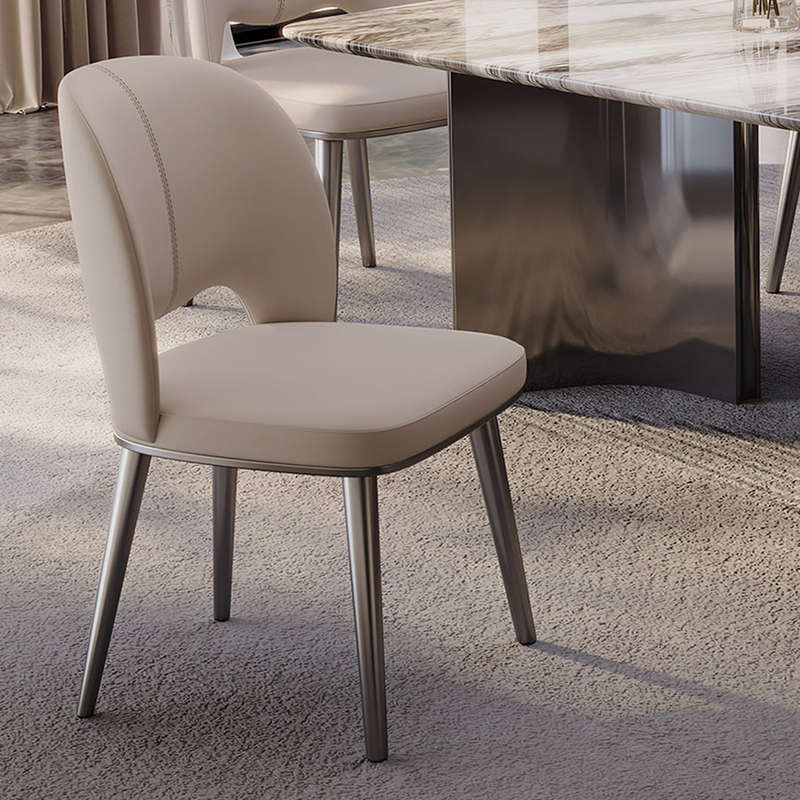 Shankar Leather Dining Chair, More Leg Colours