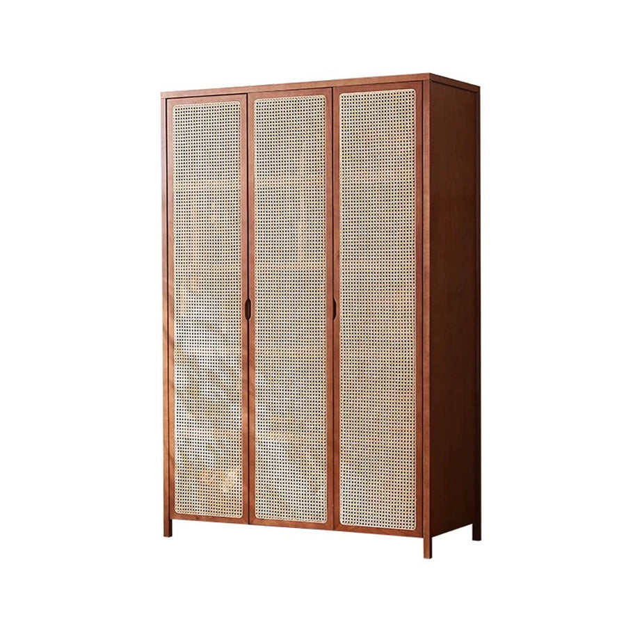 Cameron Rattan Wardrobe, Solid Wood