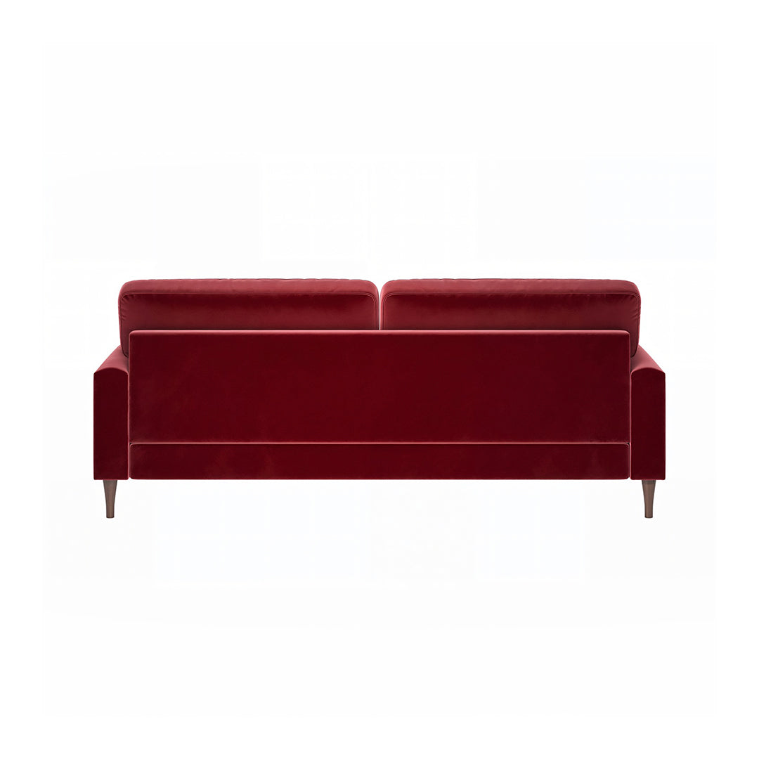 Shafique Two Seater Sofa, Loveseat, Velvet or Linen