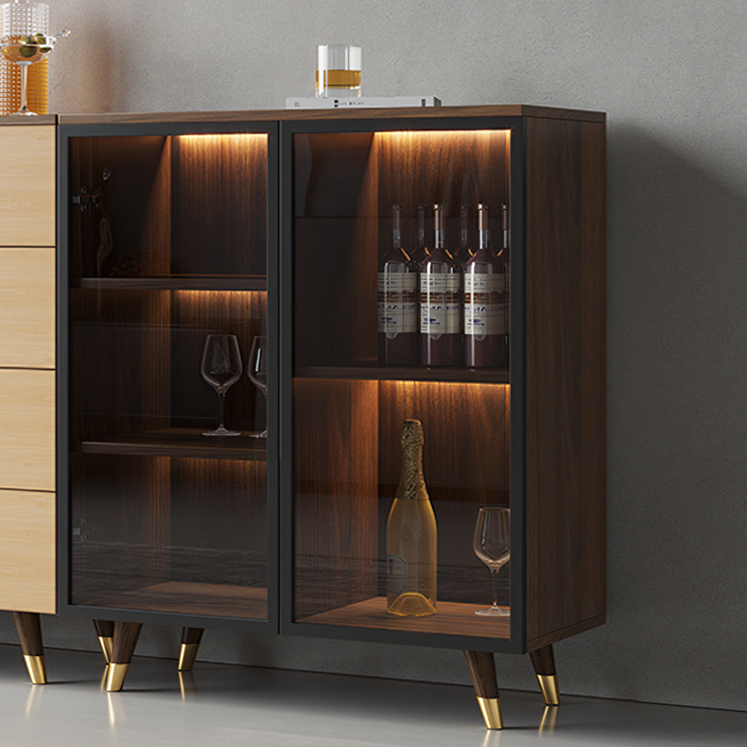 D'Ambrosio Wine Storage With Glass Doors, Cabinet