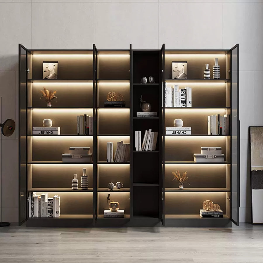Kauffman Wine Storage With Glass Doors styled for furniture for living room