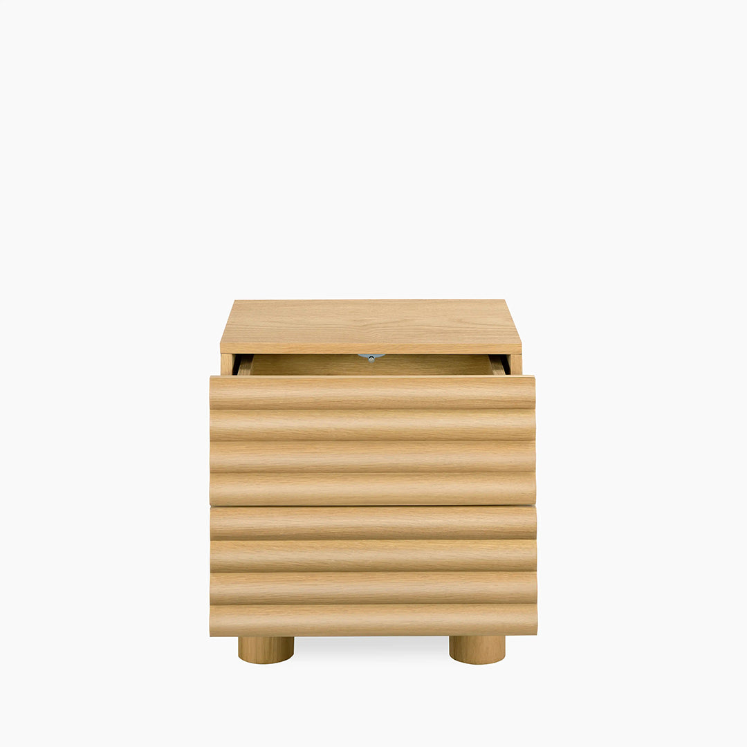 DiGiovanni 2 Drawer Bedside Table, Wood