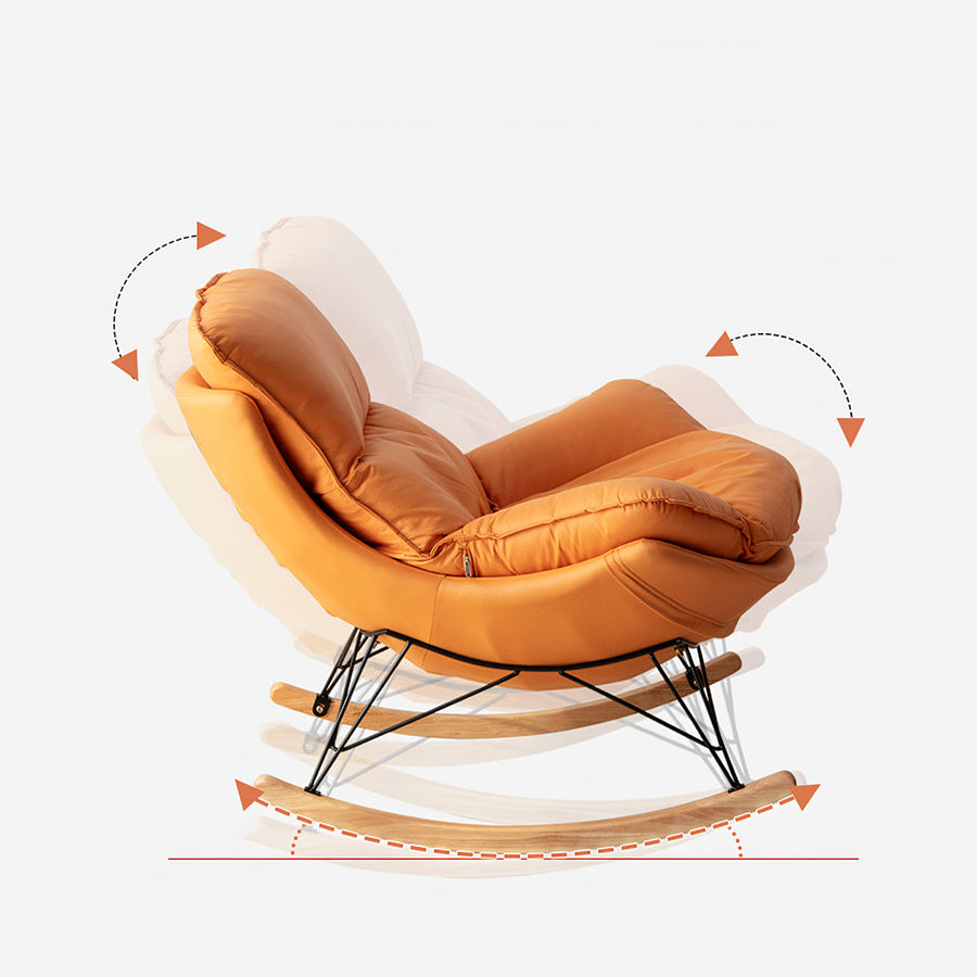 Benitez Rocking Chair With Footstool, More Colors styled for modern accent chair