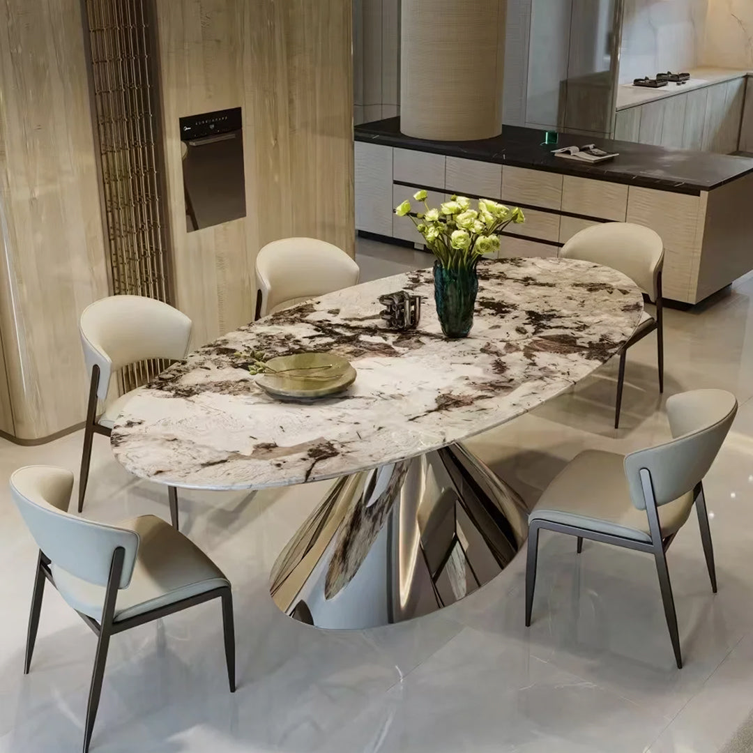 Pires Oval Dining Table, Sintered Stone