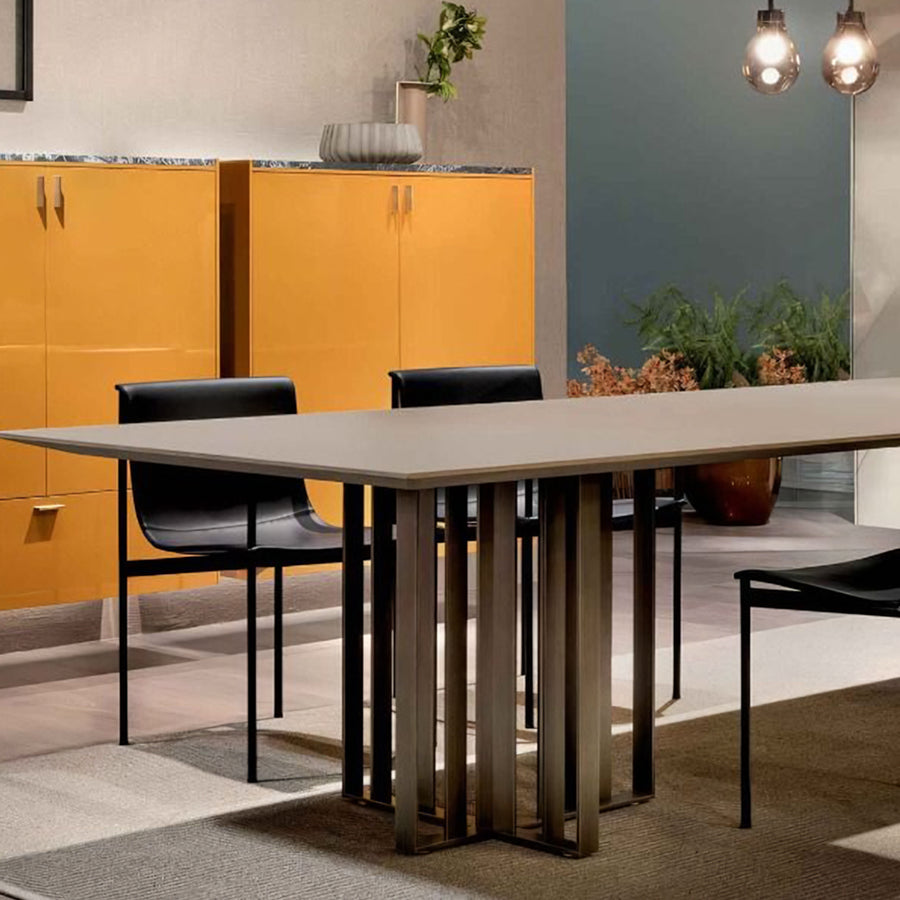 Choi Dining Chair With Armrest, Leather