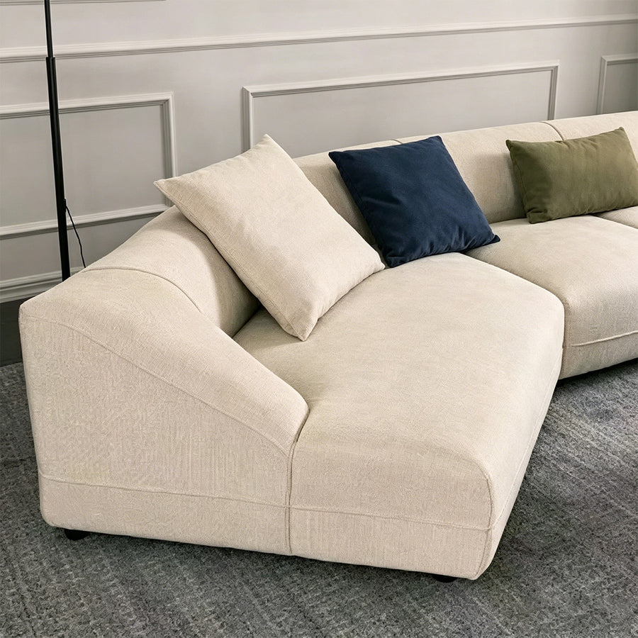 Hoshi Two Seater, Three Seater, Curved Sofa, Linen product image 7
